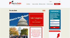 Desktop Screenshot of fixthedebt.org